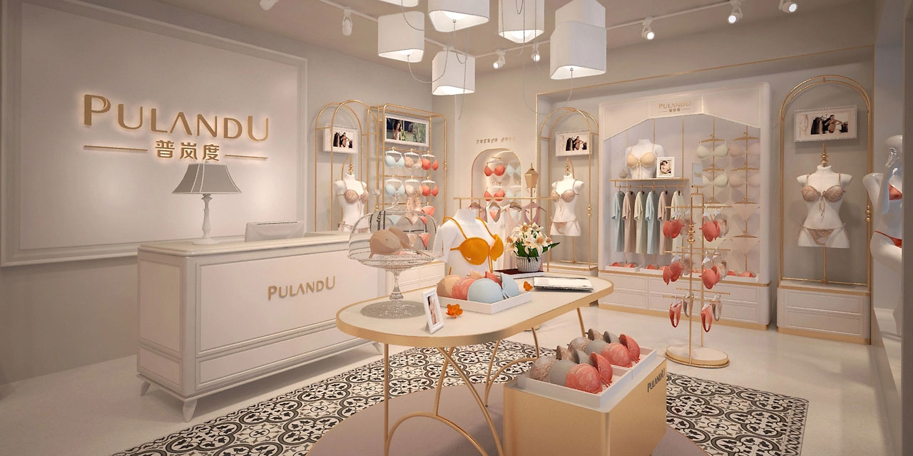 55平米中牟内衣店装修设计效果图