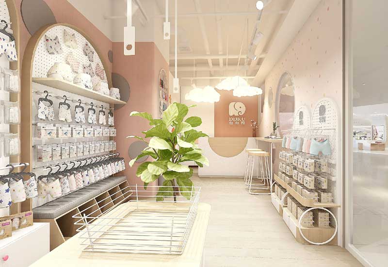 35平米中牟母婴用品店装修设计效果图