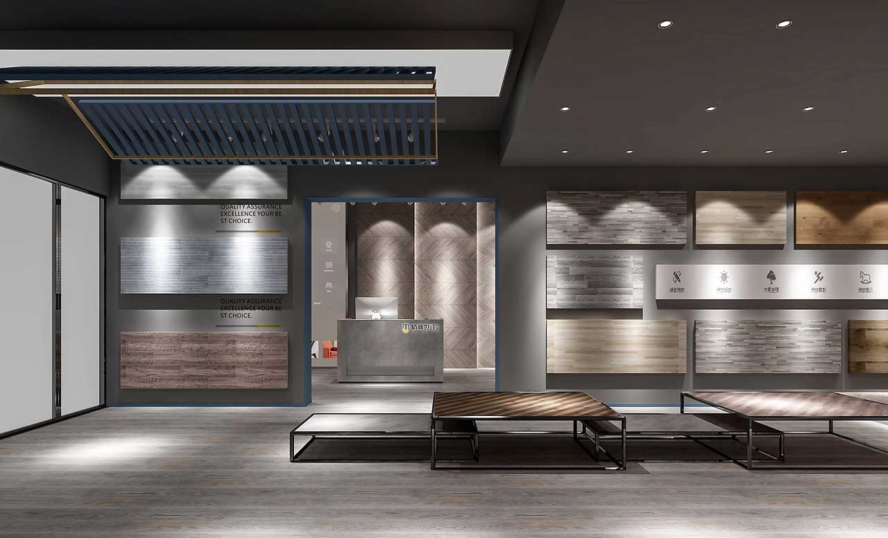 230平米中牟地板专卖店装修设计效果图