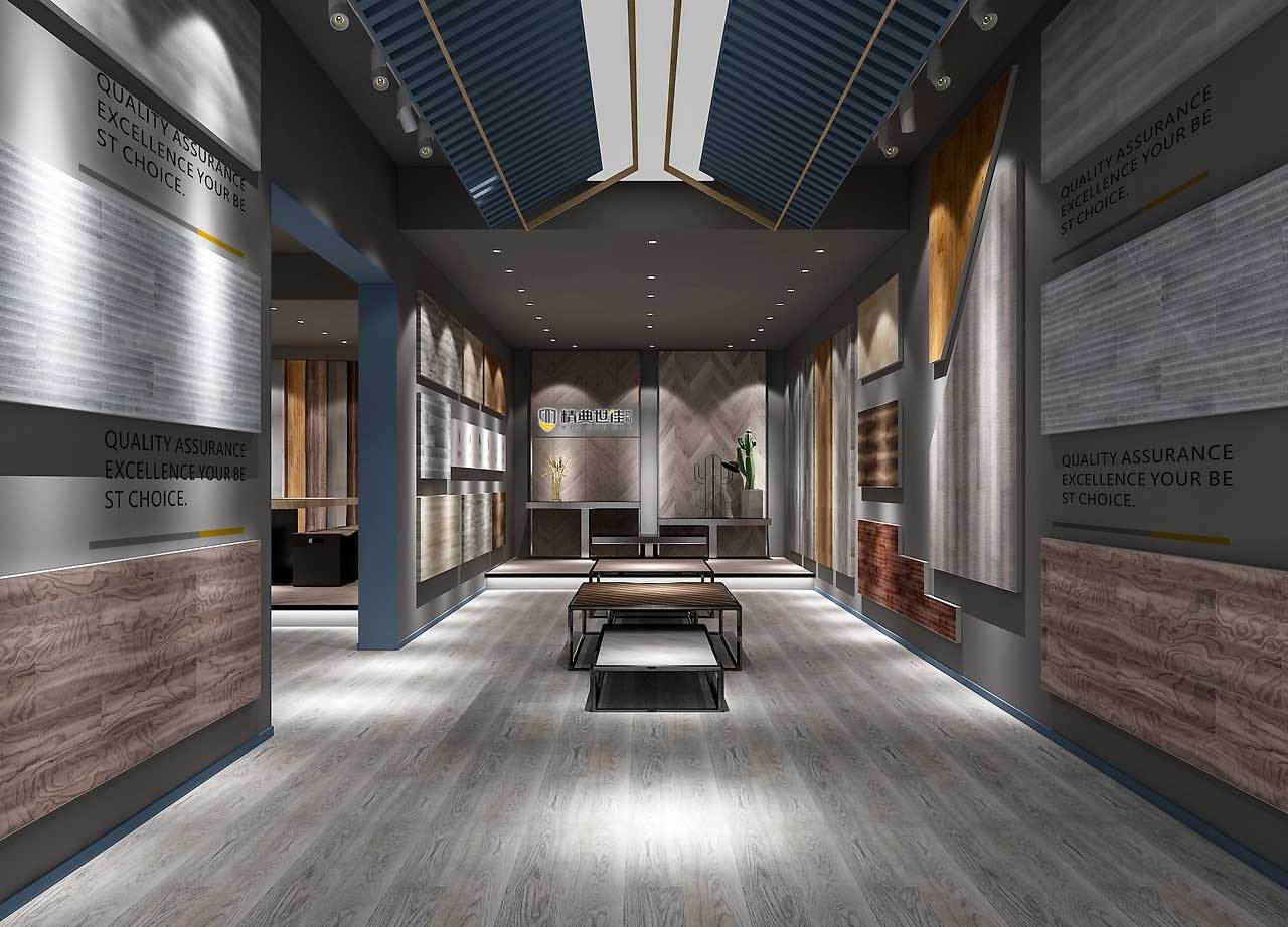 230平米中牟地板专卖店装修设计效果图