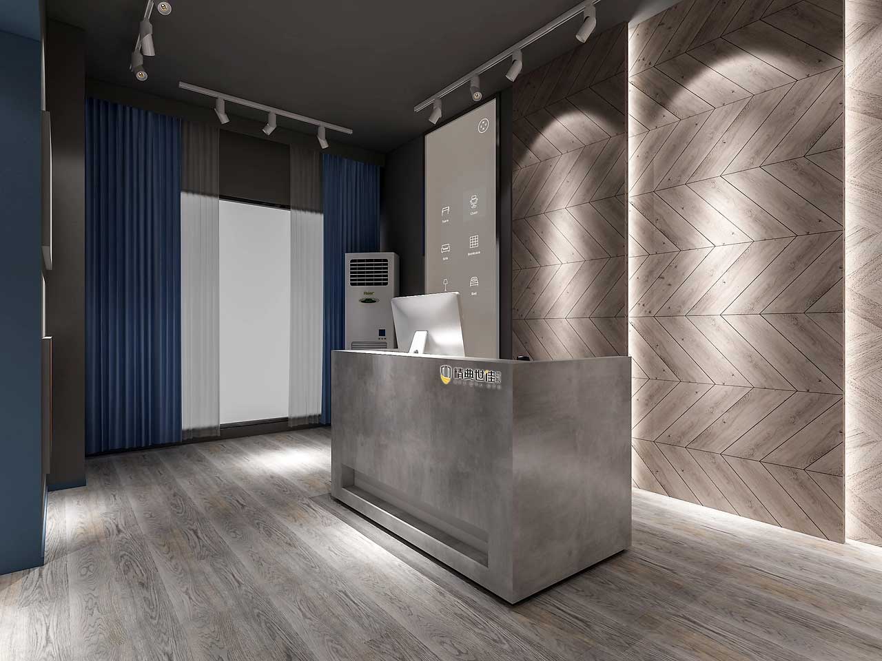 230平米中牟地板专卖店装修设计效果图