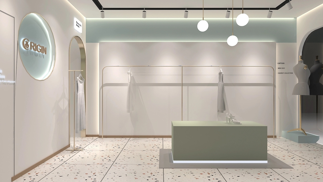 42平米中牟女装专卖店装修设计效果图