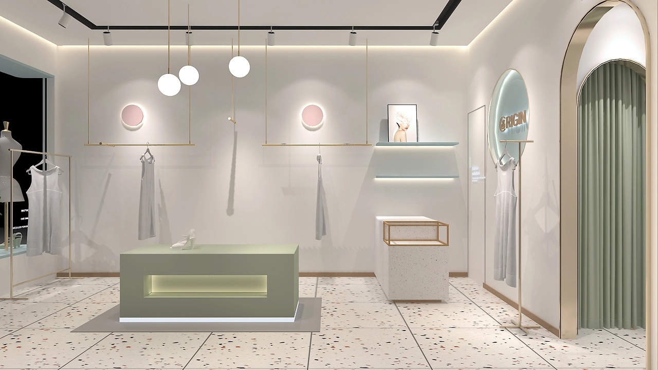 42平米中牟女装专卖店装修设计效果图