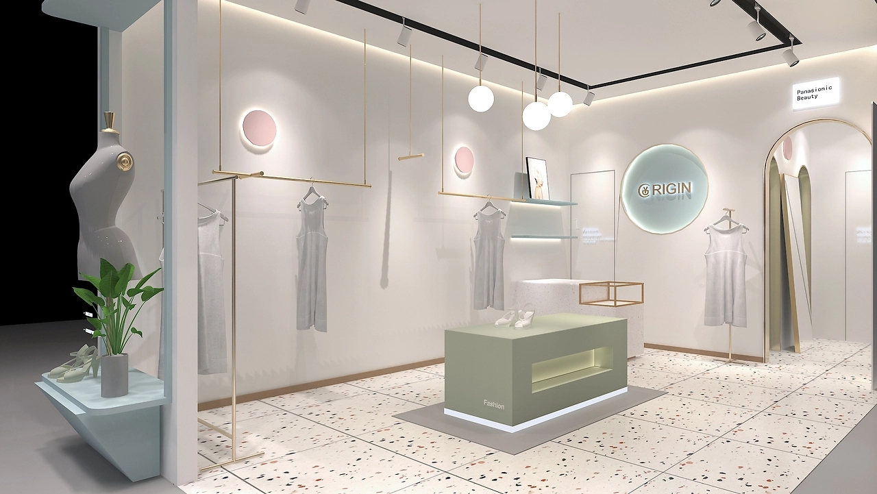 42平米中牟女装专卖店装修设计效果图