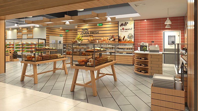 350平米中牟生鲜超市装修设计效果图