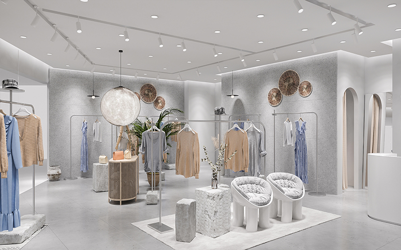 190平米中牟商场服装店装修设计效果图