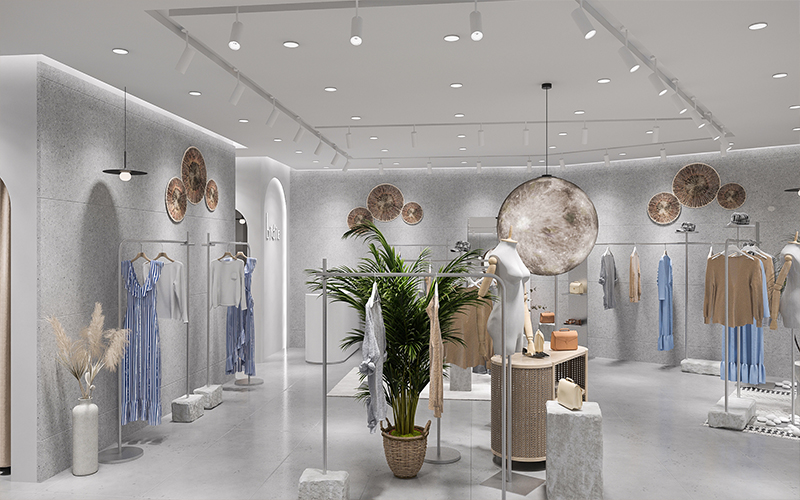 190平米中牟商场服装店装修设计效果图