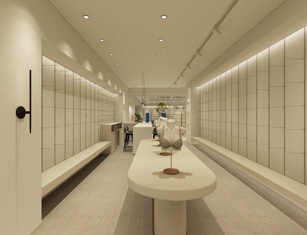 85平米中牟女装店铺装修设计效果图