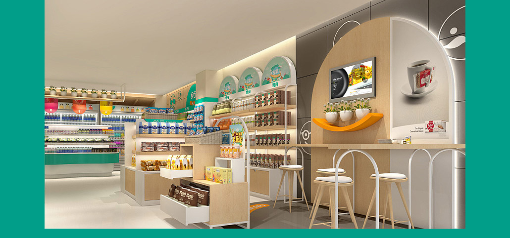 65平米中牟社区便利店装修设计效果图