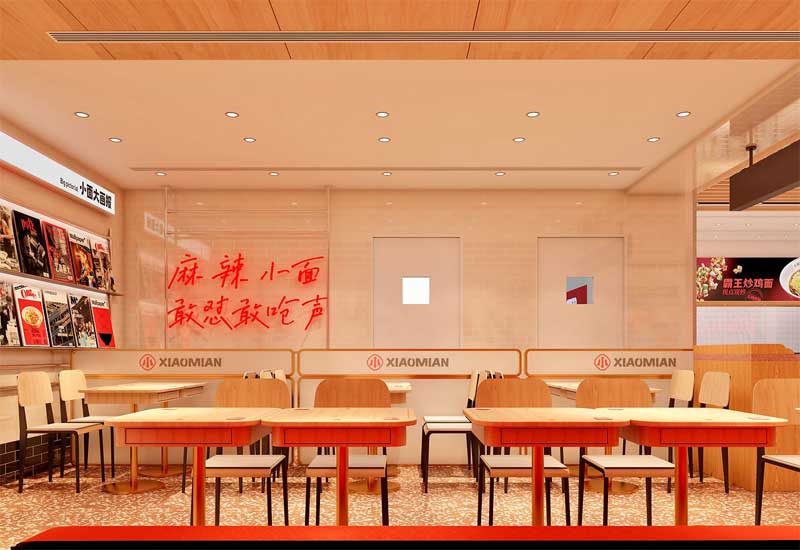 中牟面馆装修设计的灯光方案：如何让面条看起来更有食欲