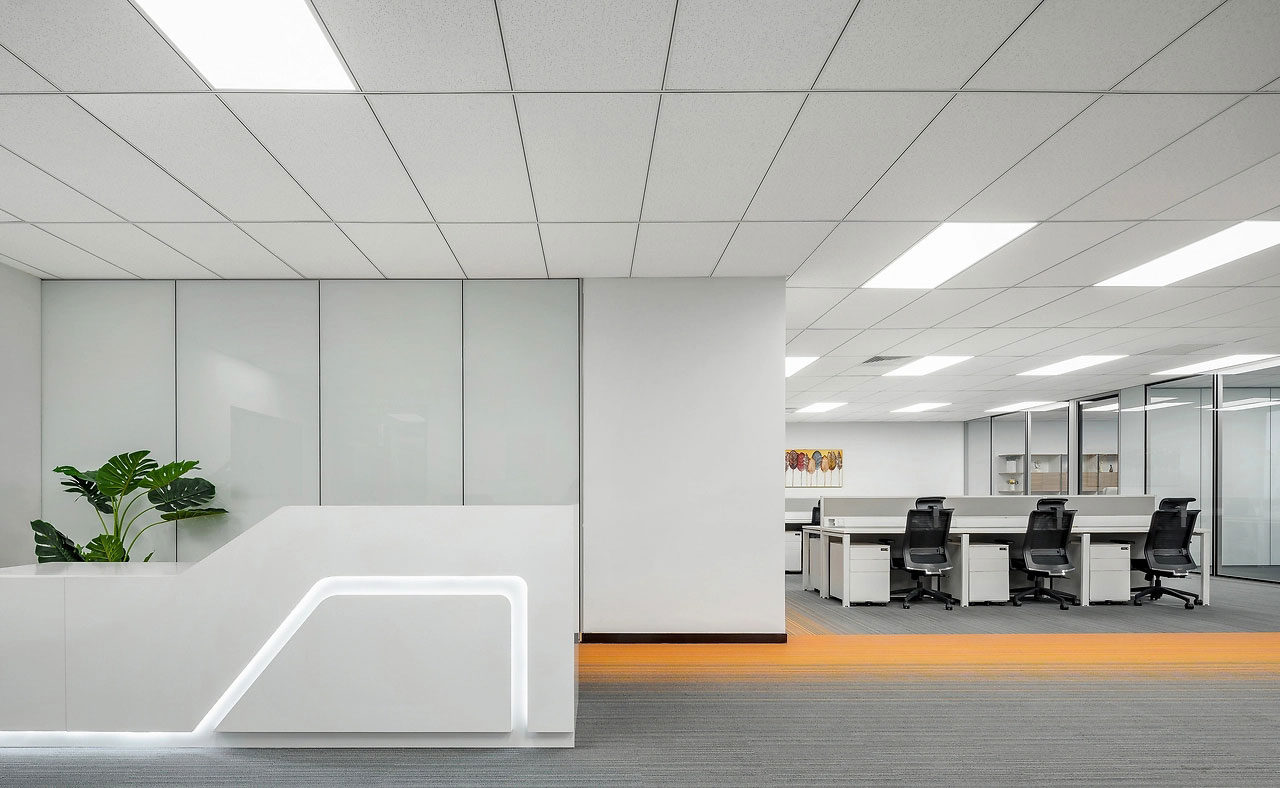 278平米中牟厂房办公室装修施工效果图