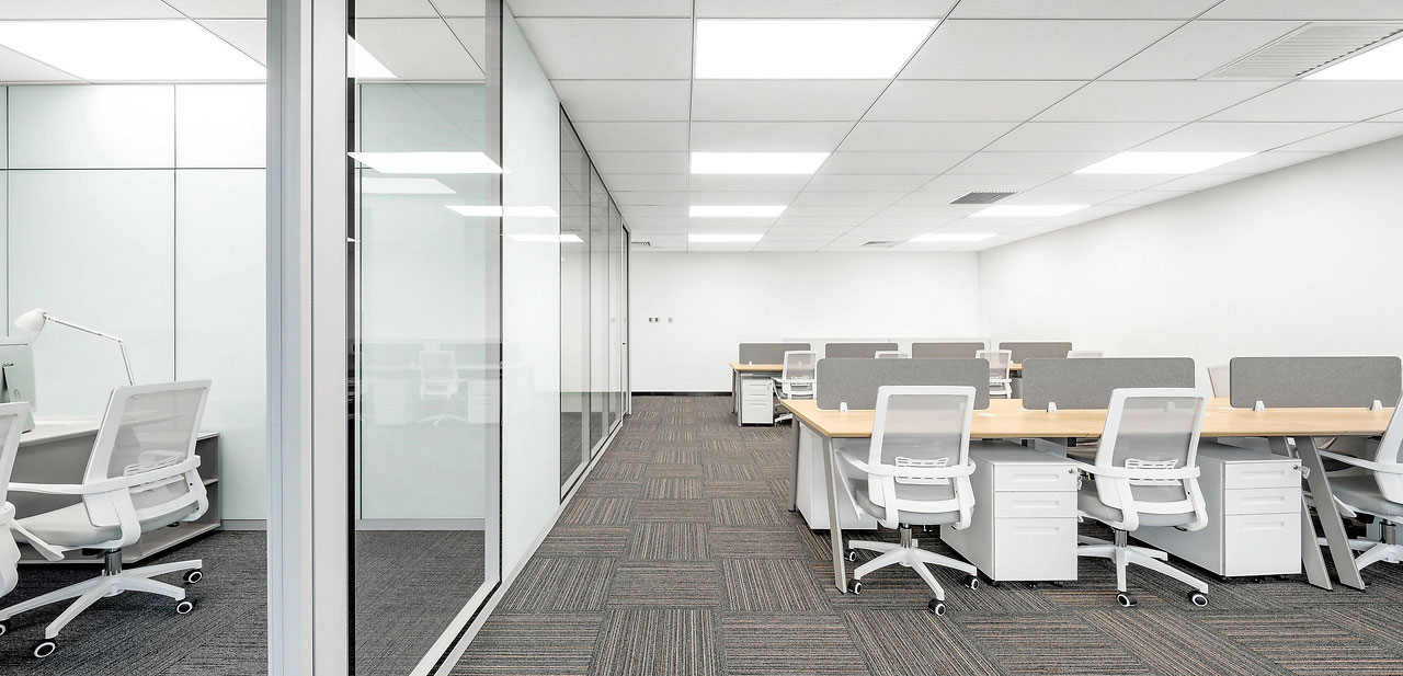 278平米中牟厂房办公室装修施工效果图