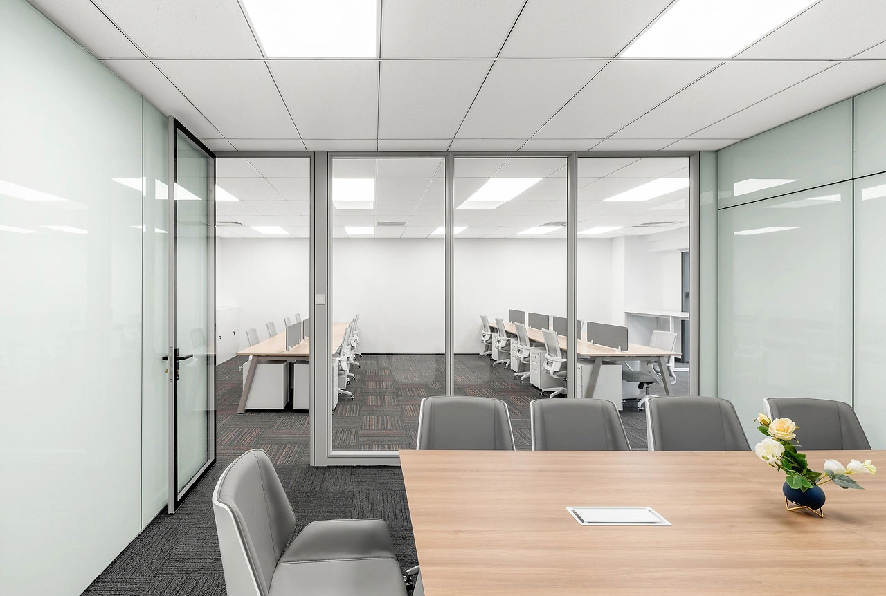 278平米中牟厂房办公室装修施工效果图