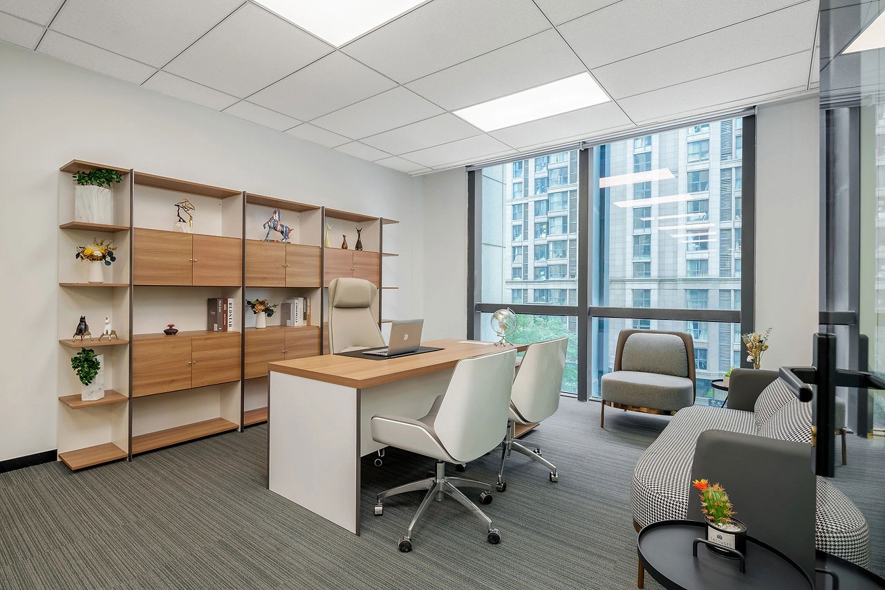 278平米中牟厂房办公室装修施工效果图