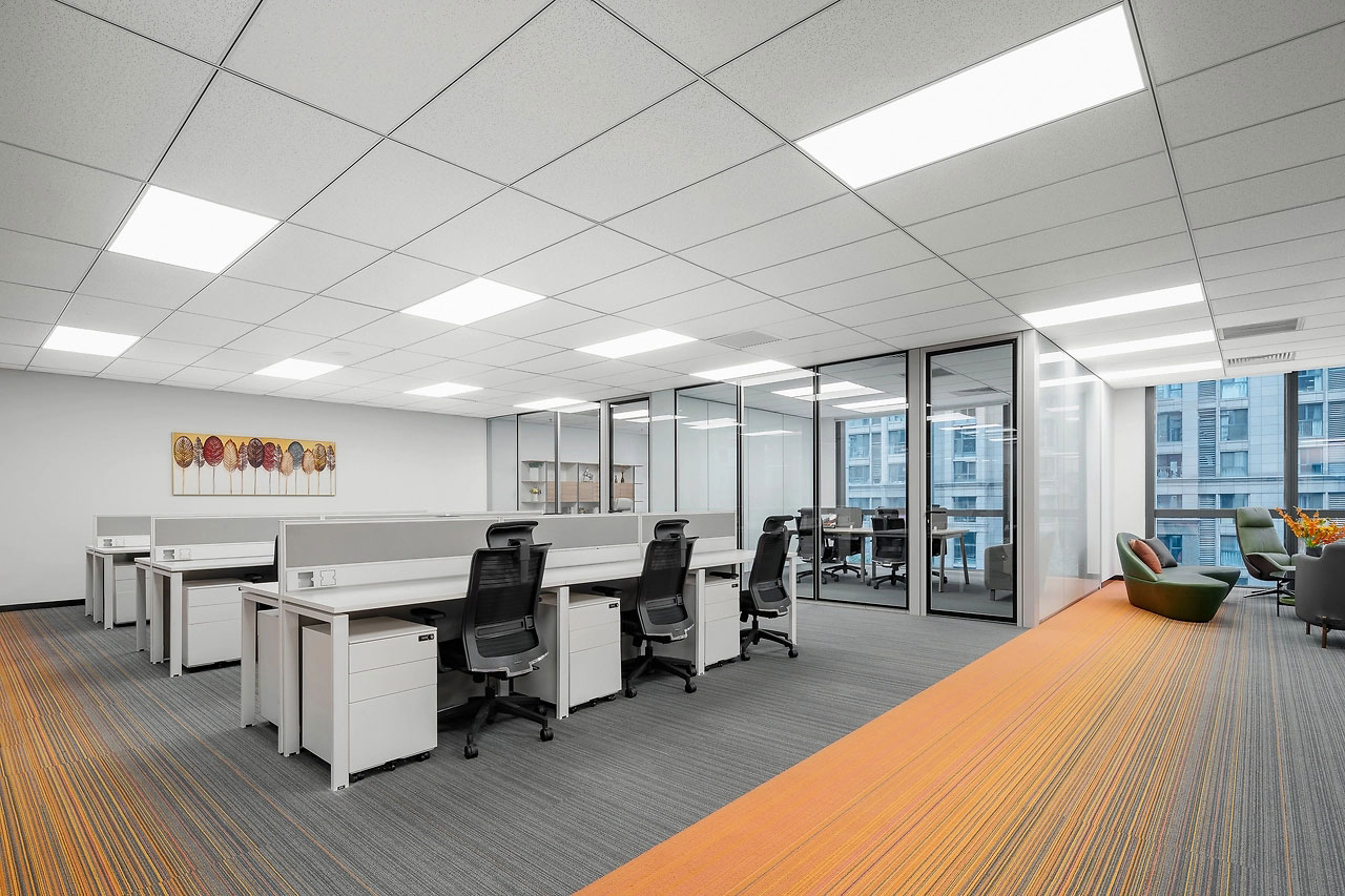 278平米中牟厂房办公室装修施工效果图